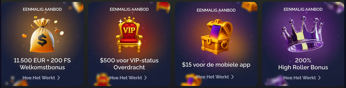 Welkomstbonus en speciale promoties bij Goldbet Casino